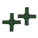 2pcs Green Plastic 16mm Greenhouse Pipe Fittings PVC Building Fittings 4X