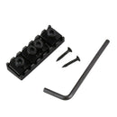 7 String Locking Nut Electric Guitar Nut Tremolo Bridge 48mm (Black) Z1H5