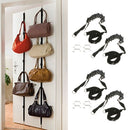 Set Of 2, Adjustable Over The Door 8 Hook Hanger Hat Handbag Clothes