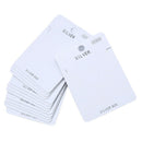 100pcs Plastic Self-Adhesive Necklace Earring Card Adapters Hanging Tab