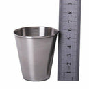 2Pcs Stainless Steel Wine Glass Wine Cup 2.5OZ X9C1