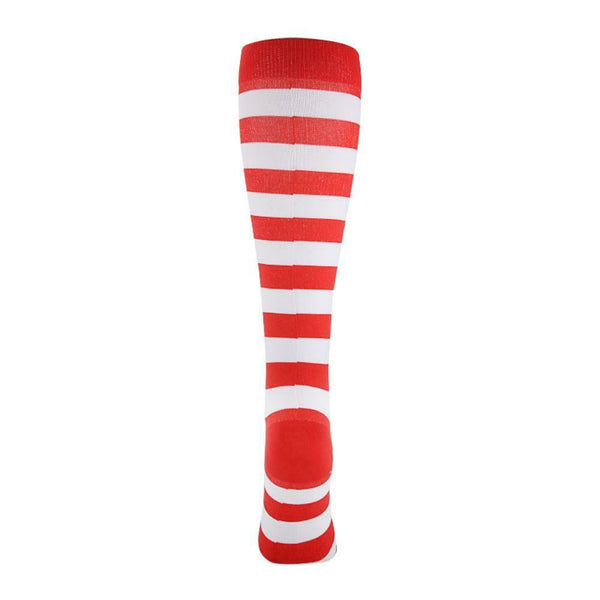 Halloween Striped Contrast Color Women Cotton Thigh Knee-High Stockings #gib