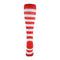 Halloween Striped Contrast Color Women Cotton Thigh Knee-High Stockings #gib