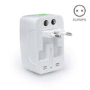 World Universal Travel Adapter with USB Convertor wall Plug Power US UK AU WK