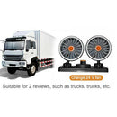 24V Ttruck Fan Double Head Shaking Small Electric Auto Fan Universal Summer