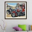 5D DIY Full Drill Square Diamond Painting Motorcycle Cross Stitch Embroider