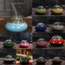 Blue Porcelain Backflow Ceramic Cone Incense Burner Holder Buddhist Censer