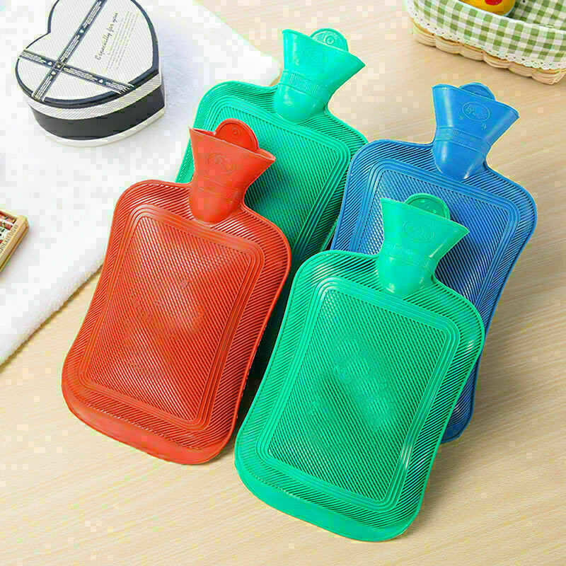 HOT THICK Rubber HOT WATER BOTTLE BAG WARM Relaxing Heat Cold Therapy R4Q5 L9C0