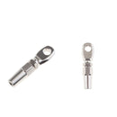2X 316 Stainless Steel Wire Cable Rope Eye DIY Fitting Rigging Hardware 6mm