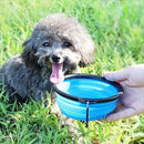 2 In 1 Folding Dogs Cats Feeder Water Food Bottle Outdoor Travel Pet Bowls
