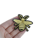 golden bee embroidery iron/sew on patch applique hat bag badge motif JA