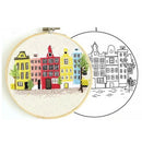 1 Set Handmade Sewing Embroidery Starter Kits with Skyscraper Pattern Cross