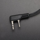 2Pin PTT Throat Mic Covert Acoustic Tube Earpiece Headset for Baofeng UV-5R