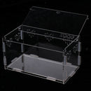 Clear Acrylic Box Insect Spider Reptile Transport Breeding Feeding Case