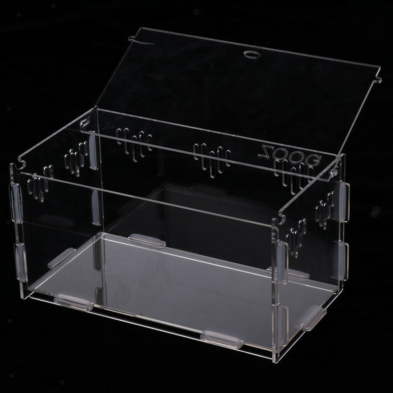 Clear Acrylic Box Insect Spider Reptile Transport Breeding Feeding Case