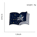 Creative Astronaut Brooch Universe in Book Badge Jacket Backpack Pins Decor A