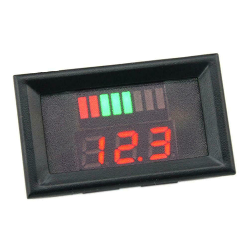 12-60V Lead Acid Batteries Capacity LED Indicator Digital Voltmeter Tester A