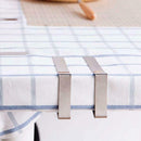12X Stainless Steel Tablecloth Table Cloth Clips Holder Clamps Wedding Party New