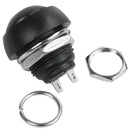 Black 5X Pcs M4 12mm Waterproof Momentary ON/OFF Push Button Round SPST Swi