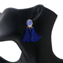 Tassel Earrings Round Drop Earrings For Women Wedding Long Fringed Earrings A2T8