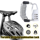 1PC Bicycle Helmet Wire Rope Code Lock Outdoor Mountain Bike Rope PadlockSEAU