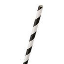 Paper Party Striped Straws Black/White I1I6