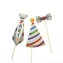 18pcs birthday balloons photo booth props kids party decorations supplies_VV Hn