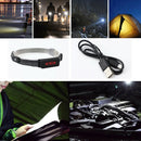 170 Lumens LED Headlamp Adjustable Brightness USB Rechargeable Night Lighting