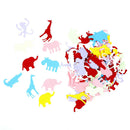 100pcs/lot Multicolor Jungle Animal Paper Confetti Wedding Birthday Party Dec -Q