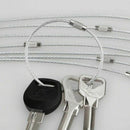 25 Pack Wire Keychain Cable 6 inch Stainless Steel Key Ring Loop for Outdoo