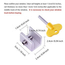 6 Pieces Adjustable Sliding Window Locks Stops Aluminum Alloy Door Frame Se G1L2