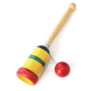 Wooden Kendama Ball & Colorful Cup, Classic Japanese Balancing Skill Game for
