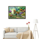 5D DIY Full Drill Diamond Painting Garden Bike Cross Stitch Kit (30x40cm)