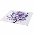 Purple Tree Printed Linen Placemats for Kitchen Washable Table Mats Non-sli
