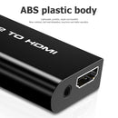 For PS2 to HDMI Video Converter Adapter with 3.5mm Audio Output for HDTV PC