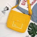 Harajuku Style Canvas Bag Handbag Zipper Unisex Fashion Travel Canvas Bags