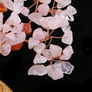 Money Wealth Bag Feng Shui Lucky Tree Natural Pink Crystal Tree