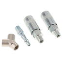 1/4" BSP Air Tool Couplers With Adapter Quick Release Fittings Tee Joints