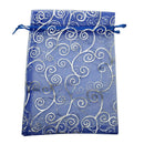 50pcs 5x7 Inches Drawstrings Organza Gift Candy Bags Wedding Favors Bags(Na