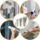 7 Finisher Caulking Nozzle Kitchen Push Rod Stainless Steel Applicator Tool Set