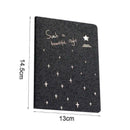 Black Paper Graffiti Notebook Sketch Book Diary For Painting Drawin Notepad F2Y1