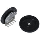 B103 16x2mm 10K Ohm Double Dial Taper Wheel Duplex Potentiometer 5Pcs L1O9
