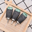 20Pcs Phono Speaker Wire cable to Audio male RCA Connector Adapter Jack P â„–[
