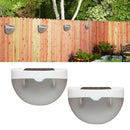 3x Solar Wall Lights Outdoor Wireless Led Lighting For Deck Fence Warm White