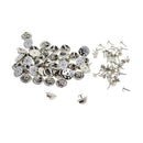 50 Sets Badge Hat Pin Backs Metal Tacks Butterfly Clutch Back Pins Lapel Scatter