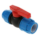 2xQuick Connect Straight Stop Valve Irrigation Plastic Core Valve For Garden