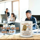 To My Dear Son-In-Law Mug Letter Pattern Printed Coffee Cups Microwave Safe L0Z1