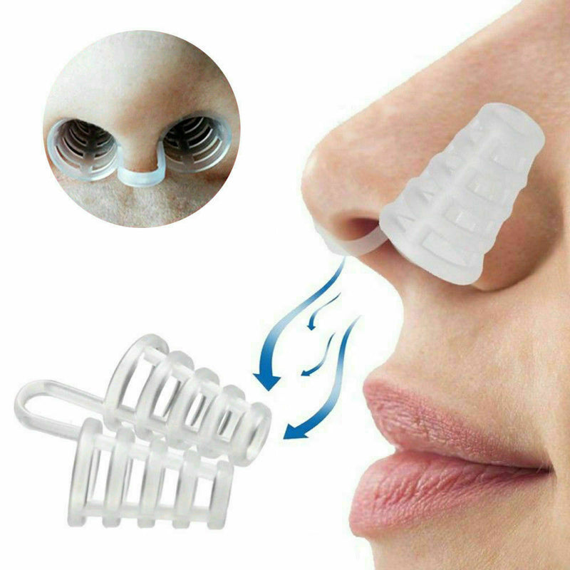 Silicone Anti Snoring Nasal Dilators Stop Snore Nose Clip Sleep Apnea Aid Device