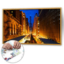 75 X 50cm 1000 Pieces Paper Jigsaw Puzzles Lighting Street Assembling Craft