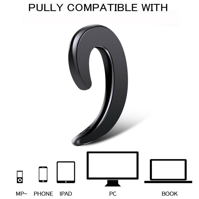 2x Bone Conduction Bluetooth Headphones Ear Hook Earphones Headset with Mic